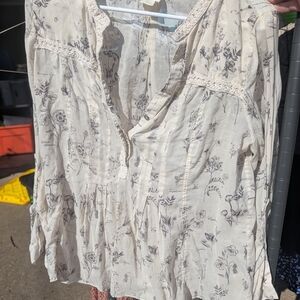 Maeve Cream Floral Blouse